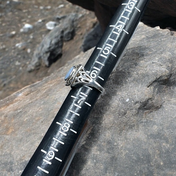 🌺Vintage Sterling & Genuine Opal Ring - Picture 11 of 11